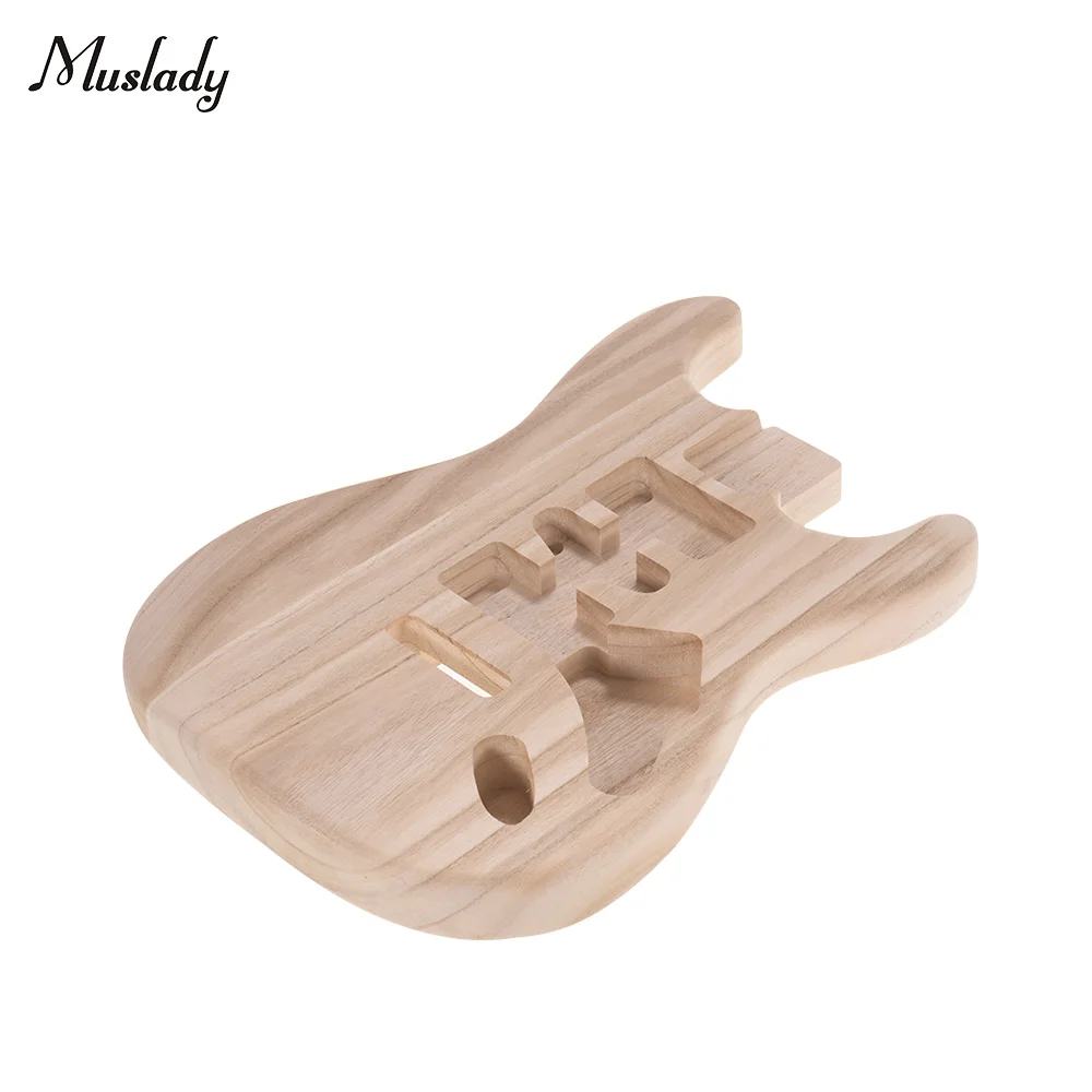 muslady st01 dt unfinished handgefertigten gitarre körper linde elektrische gitarre körper neue gitarre teile barrel ersatz free global ship