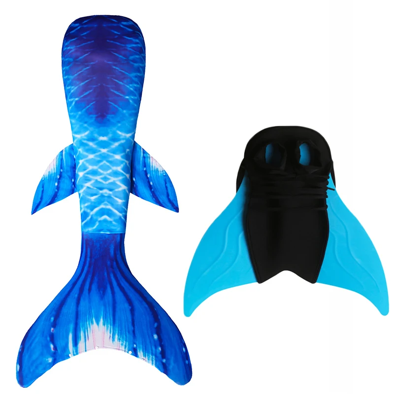 Моноласты русалки для девочек хвосты купания Флиппер костюмы косплея Летний