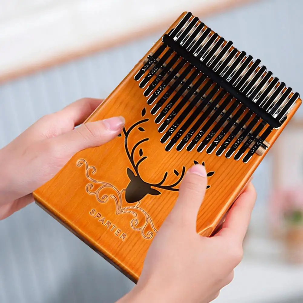 17 клавиш Kalimba большой палец пианино высокое качество дерево корпус из красного