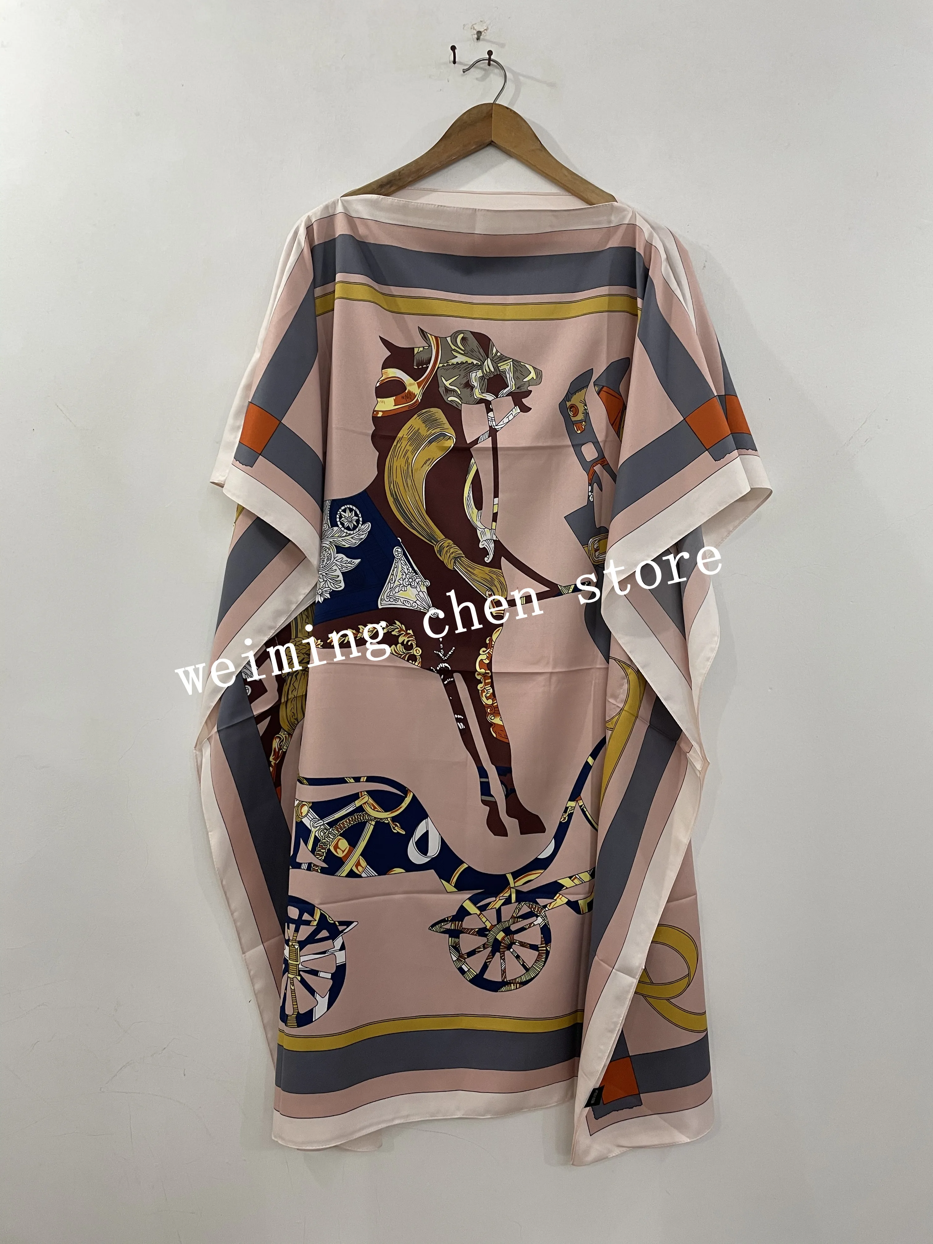 4colors (Dress Length 102cm Bust :136cm) New African Print silk knee Rock Style Dashiki Famous Dress For women/Lady - купить по