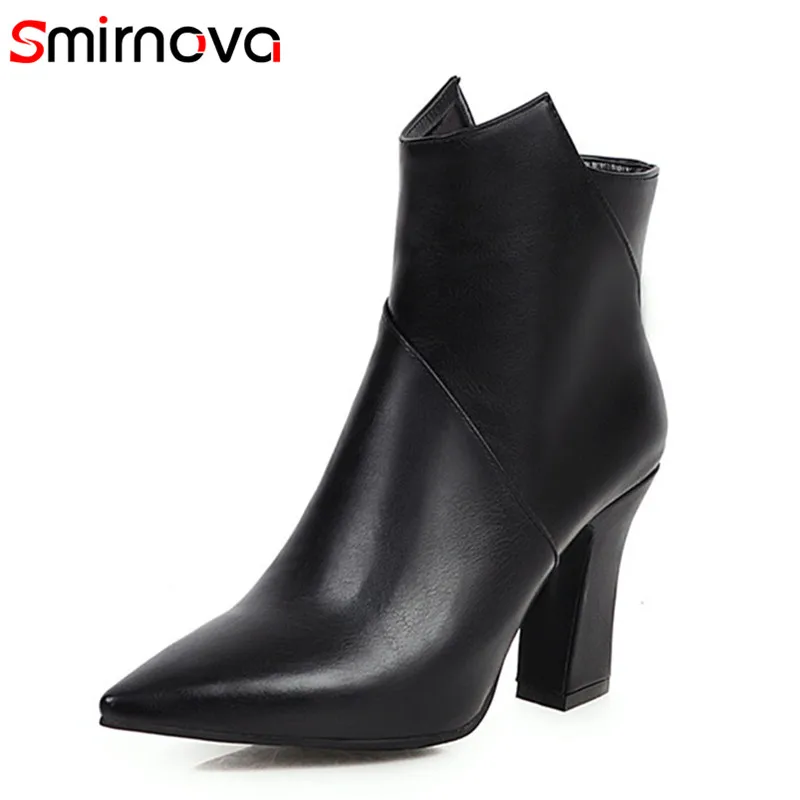 Smirnova/осень зима 2020 Женские модельные ботинки Новые модные женские ботильоны