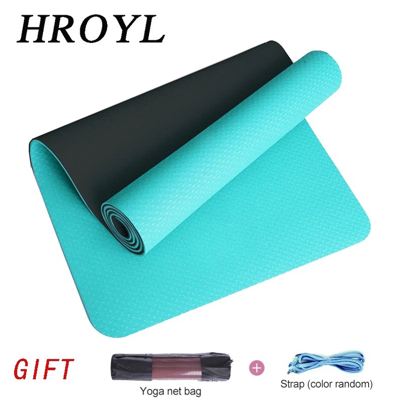 Новый нескользящий коврик для йоги из ТПЭ спортивные коврики упражнений фитнеса