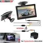 Koorinwoo для ToyotaCorolla 2007-2016 Беспроводной 5 дюймов монитор окна с багажник автомобиля заднего вида Камера Реверсивный Камера парковки