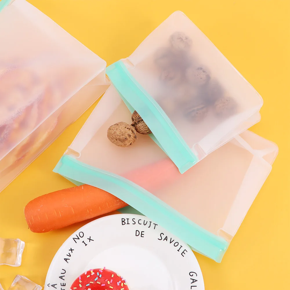 Многоразовый пакет для хранения пищевых продуктов PEVA улучшенный герметичный