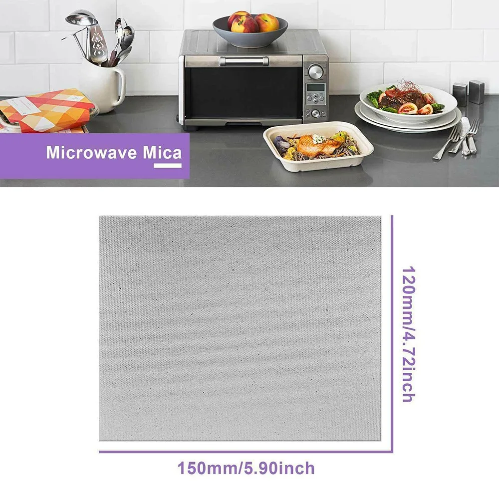 

1pcs 12 X 15cm Mica Plate Microwave Oven Temperature Resistance Universal Mica Wave Guide Replacement Cover Sheet Cut Size