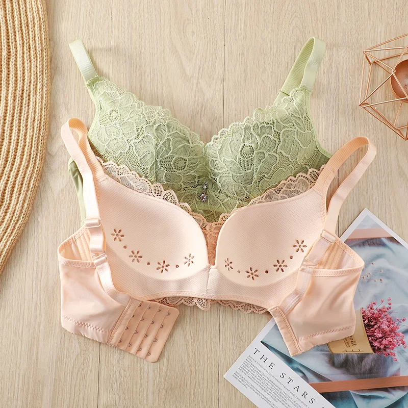 

2020 New Sexy Bras Lace Plus Size Push Up Wireless Adjusted Stlye Brassiere Lingerie Women Comfortable Underwear