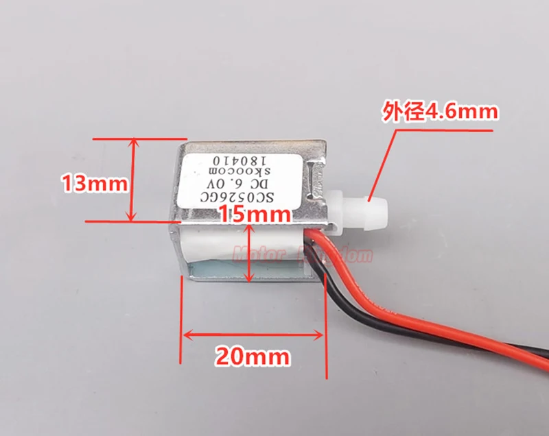 

100pcs Mini Electric DC Solenoid Valve DC 3V-6V N/C Normally Closed Air Gas Flow Control Valve vent valve for sphygmometer