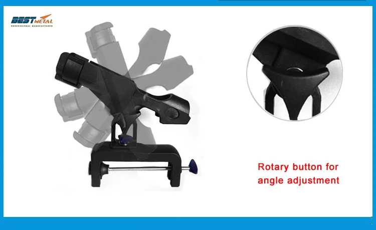 2 шт. 360 градусов регулируемые держатели для удочек зажим на съемном каяке опорный