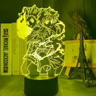 Акриловый светодиодный ночсветильник, Аниме Haikyuu, Shoyo Hinata, фигурка для детей, украшение для спальни, ночсветильник, крутой гаджет для манги, детская настольная лампа