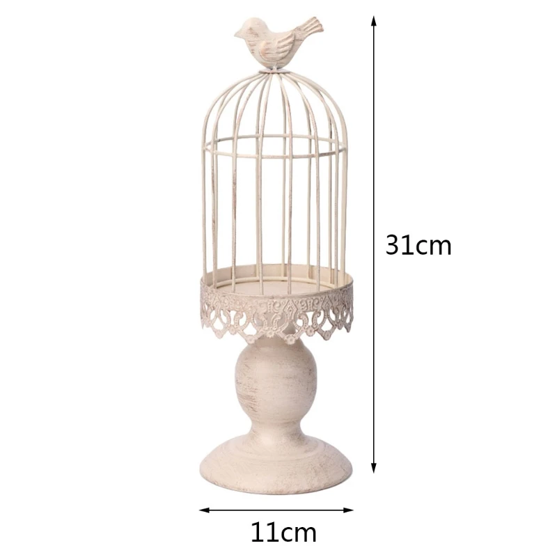 Метлаллическая птица клетка, Свечи Держатель Подсвечники Tealight висящий декоративный фонарь подарок Q1FD