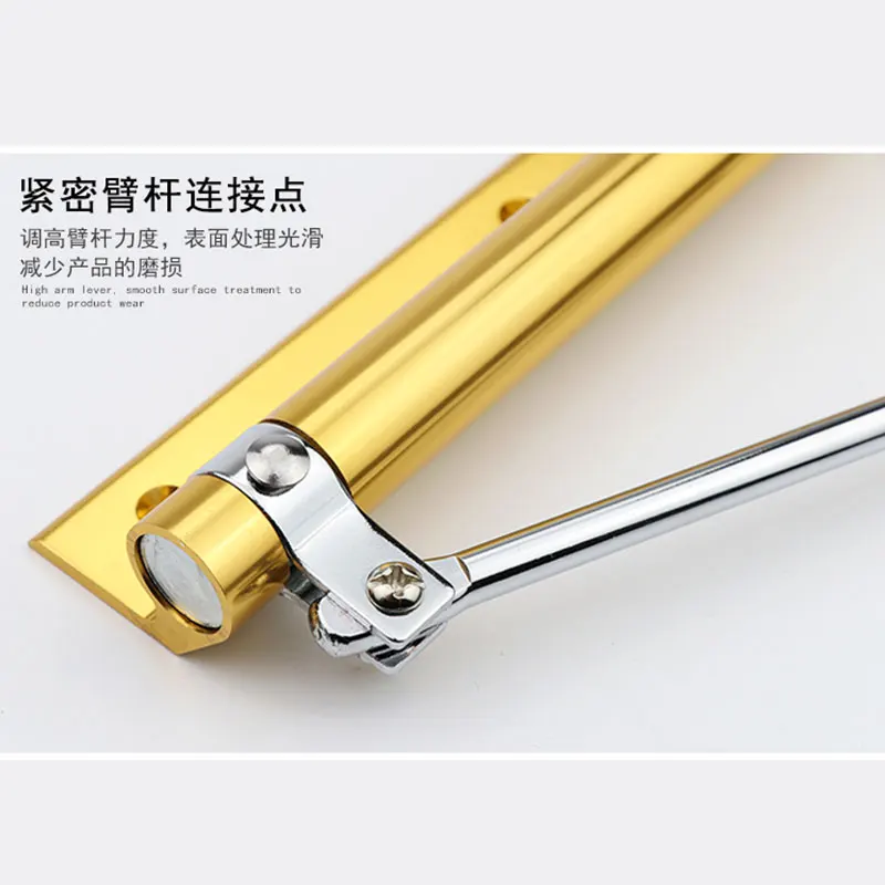 Дверной доводчик с одной пружиной регулируемое поверхностное крепление мини