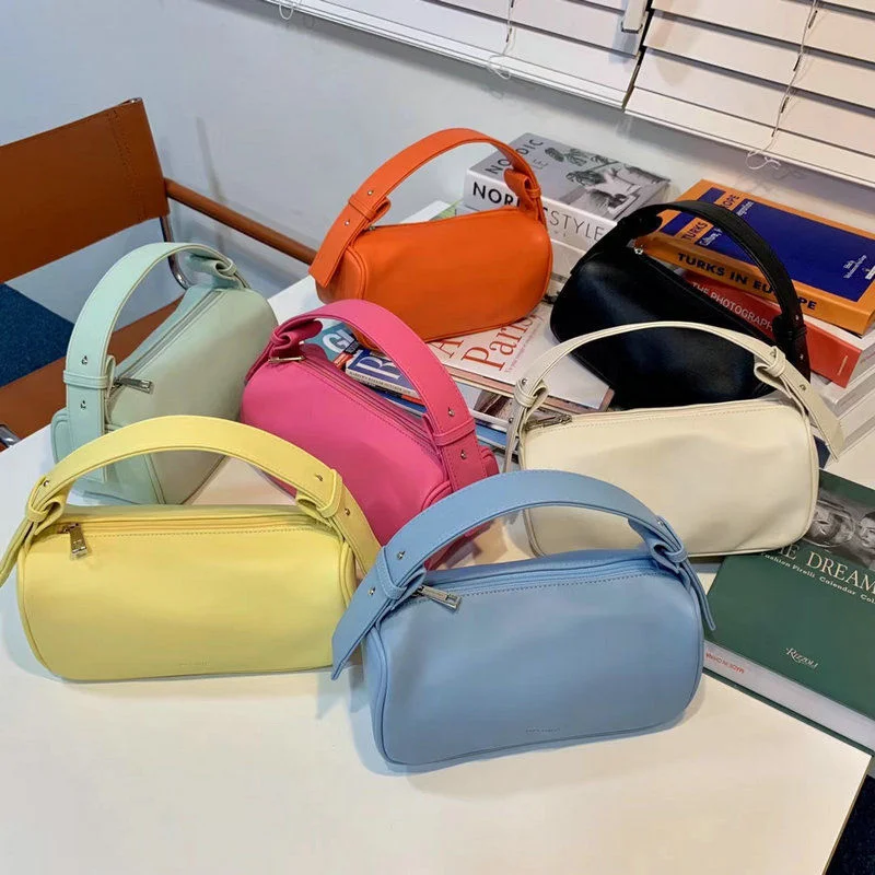 

Spring/summer 2021 New Candy-colored Handbag Women Large Capacity Totes Bags Women Soft Leather Shoulder Bag Brand Shopping Bag