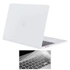 Для Apple Macbook 12 дюймовPro 13 дюймов15 дюймовAir 11 дюймов13 дюймов, высококачественный портативный матовый белый жесткий чехол для ноутбука с защитой от падения + пленка для клавиатуры