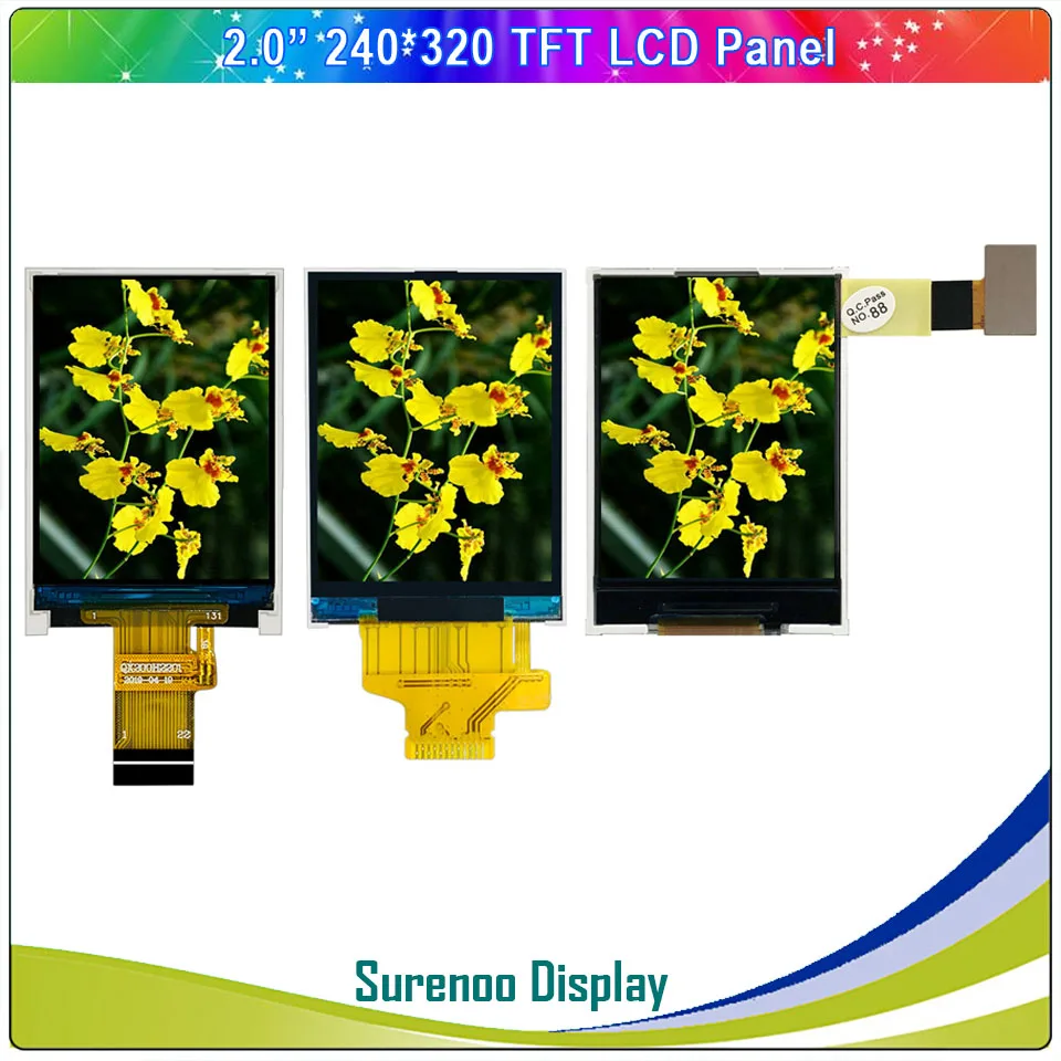 2 0 дюймовый 240х320 серия SPI / 8_Bit MCU TFT ЖК модуль дисплей Панель экрана LCM встроенный