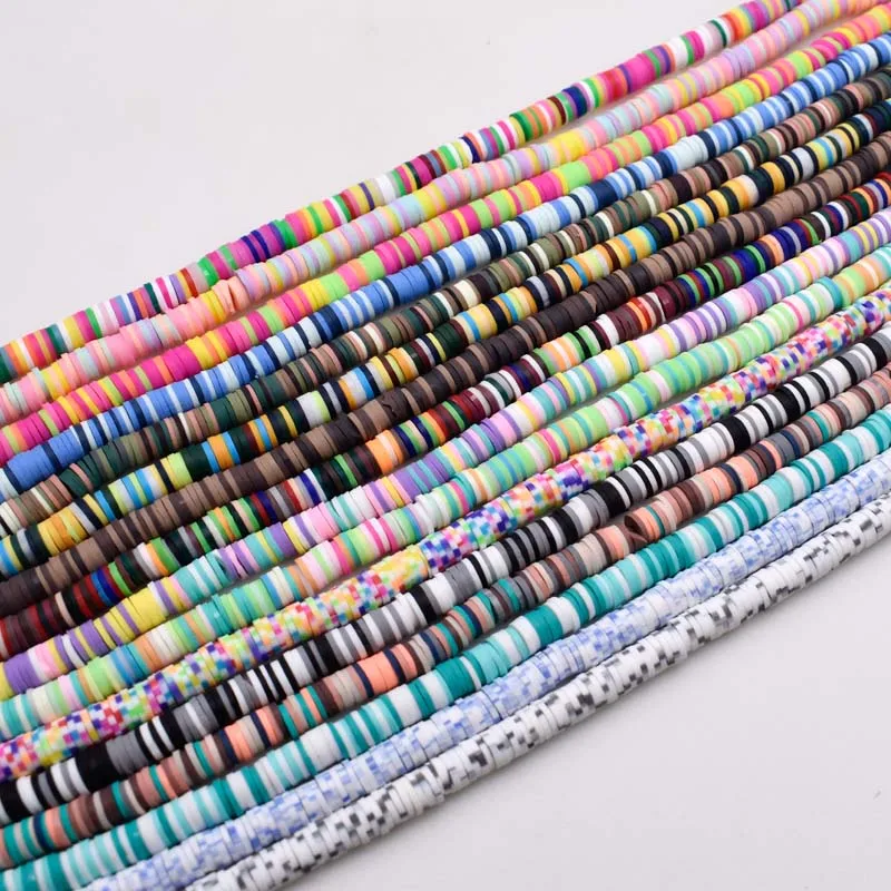 6mm DIY Jewelry Findings Clay Beads for Making Mix Color Design Bracelet Boho Necklace Spacer Colour Disk | Украшения и