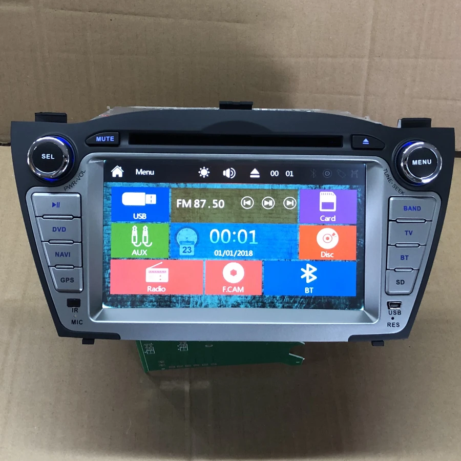 byncg 2DIN 7“ Car DVD GPS Navigation Multimedia Playey For Hyundai IX35 TUCSON 2009-2015 WITH Radio Player SD USB BT | Автомобили и