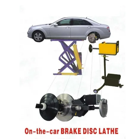 110V / 220V автомобильный станок для проточки тормозных дисков Автомобильный диск