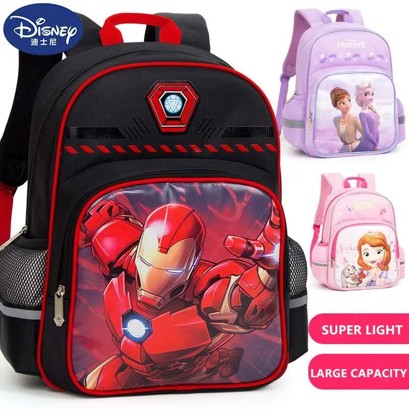 Disney Marvel Frozen school bags for boys girls primary school Grade 1-3 student backpack boys girls gifts mochilar escolar