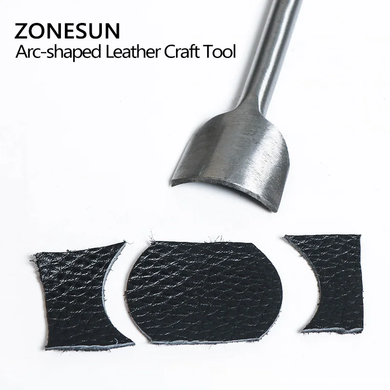 ZONESUN 9 шт./компл. угловой резак из нержавеющей стали для ремня полый ручной Дырокол