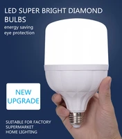 3pcslot led super bright diamond bulb e27 b22 plastic bag aluminum adapt supermarket factory indoor home led light bulb ac 220v