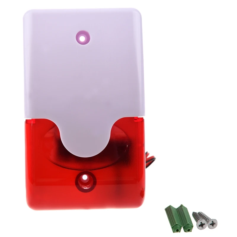 12 В проводной звуковой сигнал стробоскоп мигающий светильник сирена и 2 м 50 мм