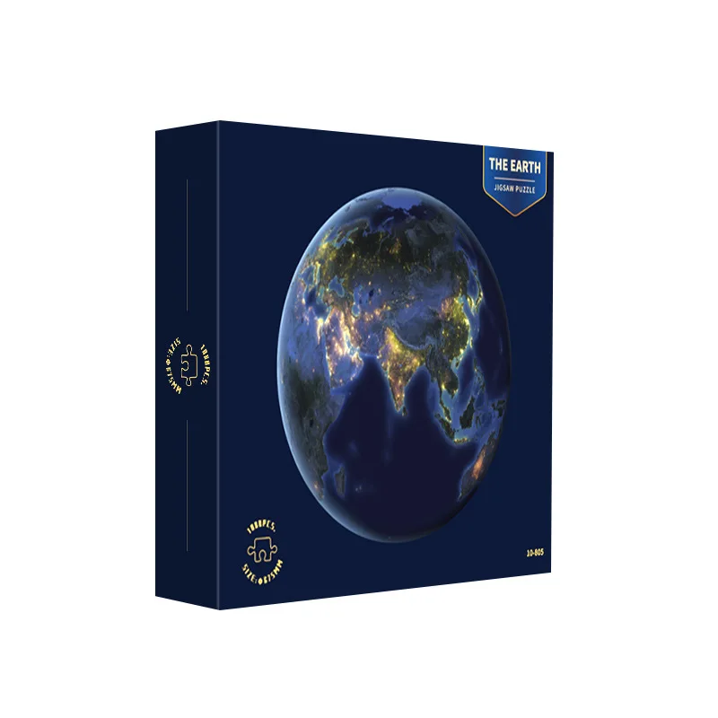 

Super Difficult Jigsaw Puzzle 1000 Piece Earth Moon Mars Puzzles for Adults 70cm Large Round 3D Planet Puzzle Challenge Yourself