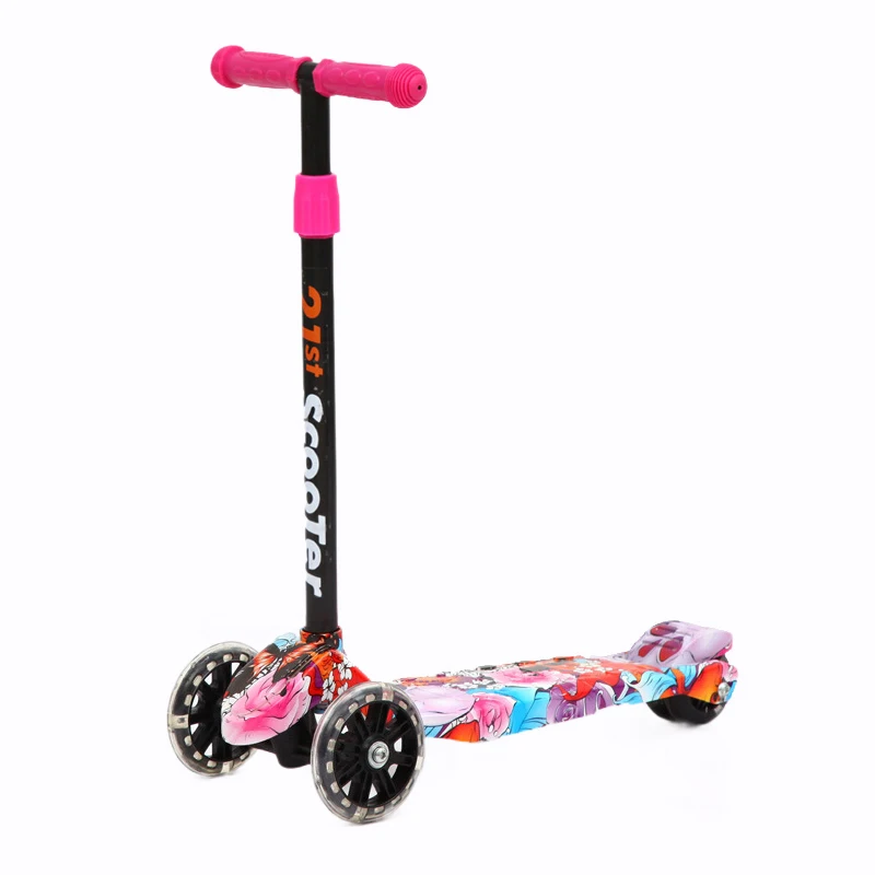 Kiddie scooter bike 4-wheel flash 2-3-6-12 year old baby kid beginners can skate | Игрушки и хобби
