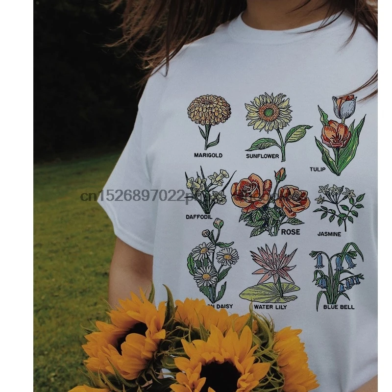 Летняя хлопковая винтажная рубашка с круглым вырезом и цветочным