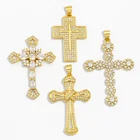 OCESRIO DIY белый камень милый Крос кулон маленькая изысканность кулон поставка для ручной работы ювелирных изделий Аксессуары pdta119