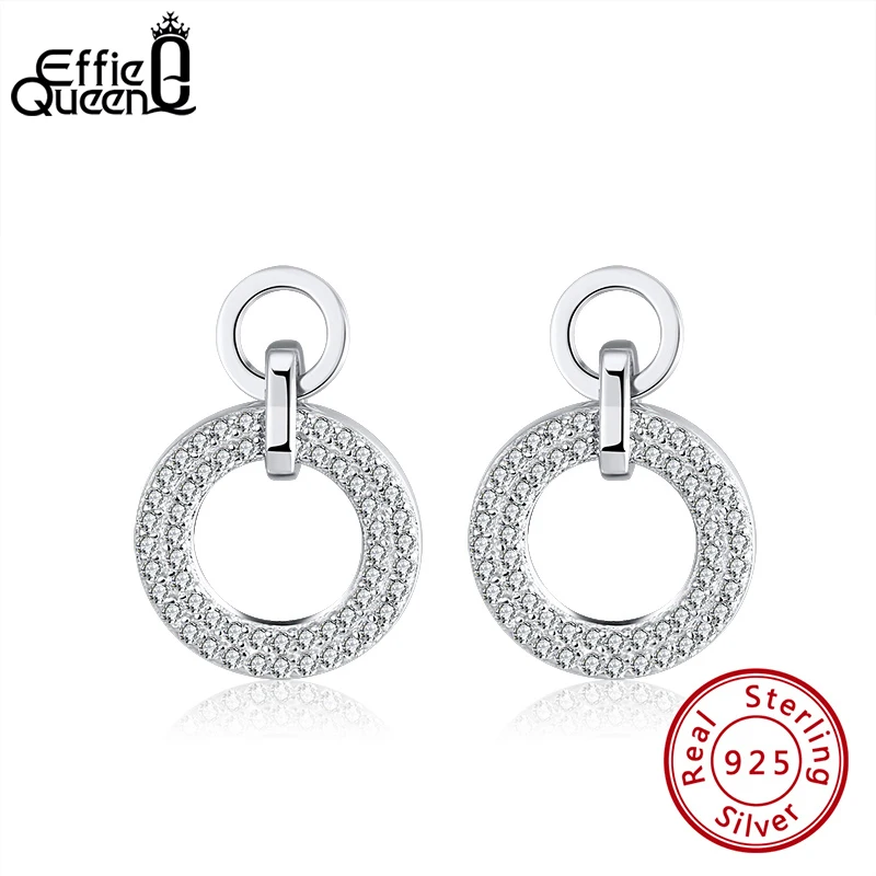 Женские серьги подвески из серебра 925 пробы с цирконом|Серьги-подвески| |