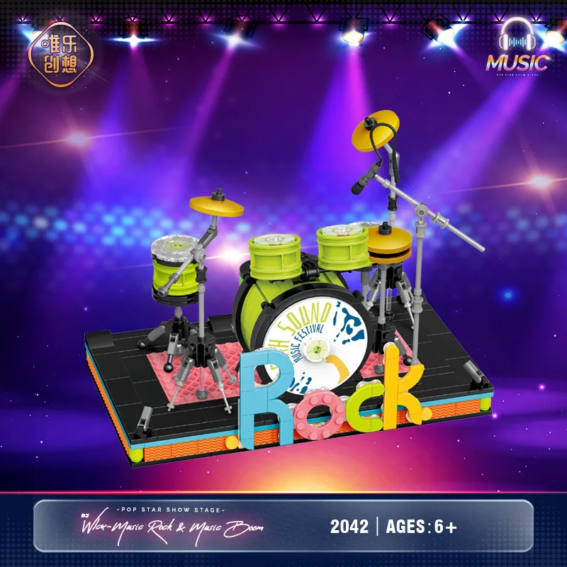 Мини-конструктор WL для сборки сделай сам креативный электронный барабан орган