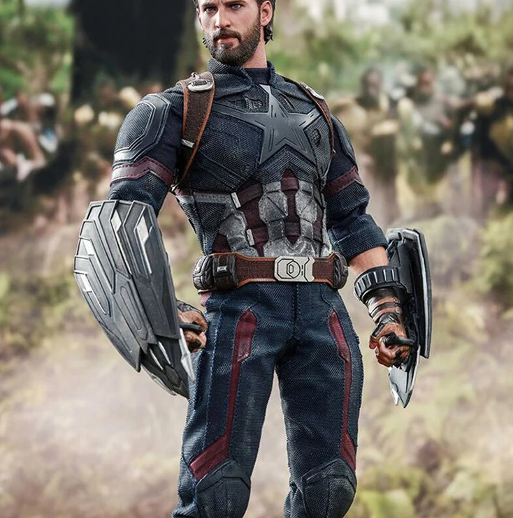 Hk8808 фильм периферия фигурка AvengersCaptain Америка танос Endgame светильник paw Shield Игрушки Кукла Коллекция Металл