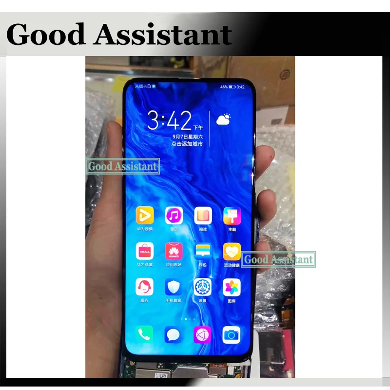 Протестированный черный 6,59 дюймов для huawei Y9 Prime STK-LX1 ЖК-дисплей кодирующий преобразователь сенсорного экрана в сборе с рамкой