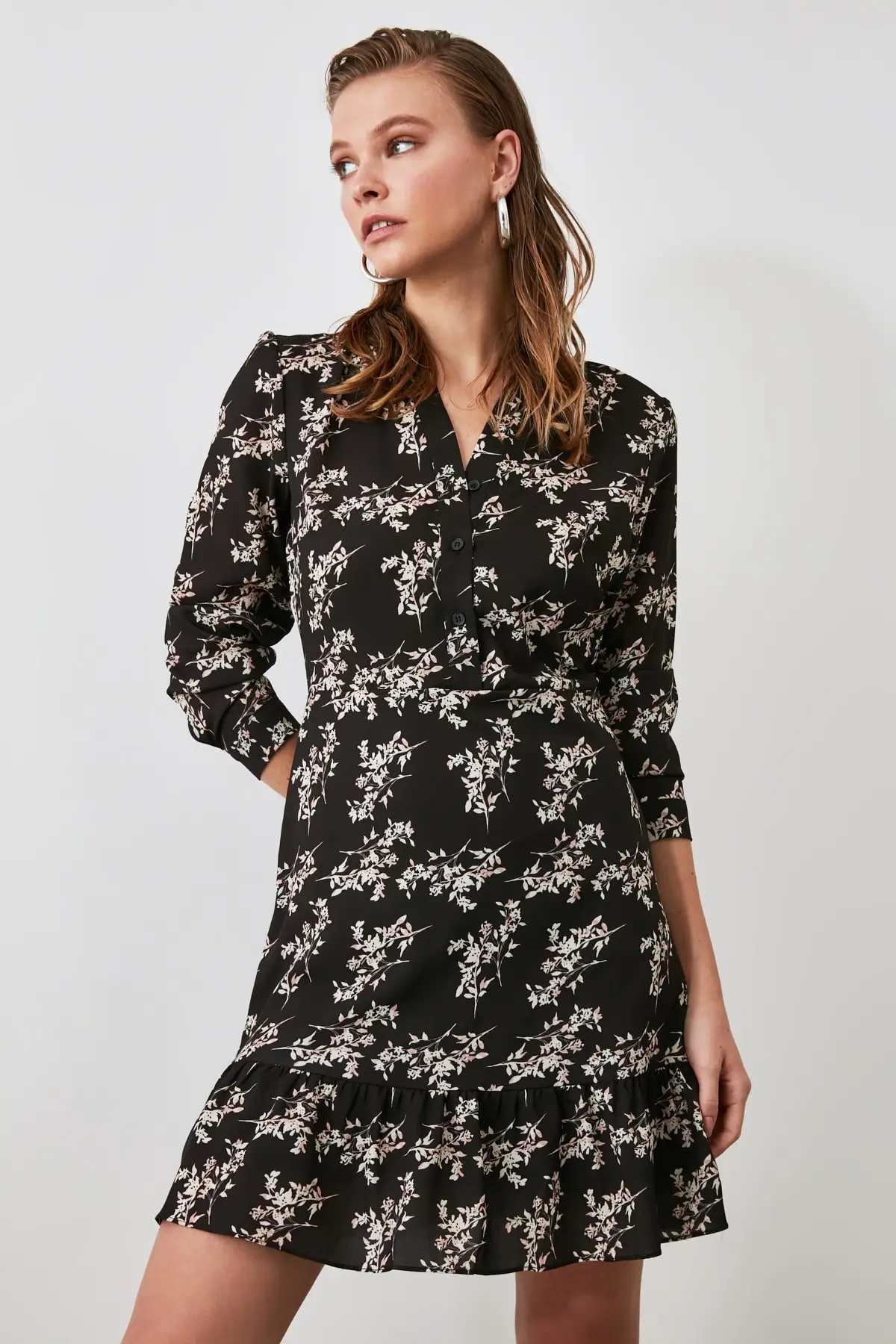 

Trendyol Pattern Button Dress TWOAW21EL0591