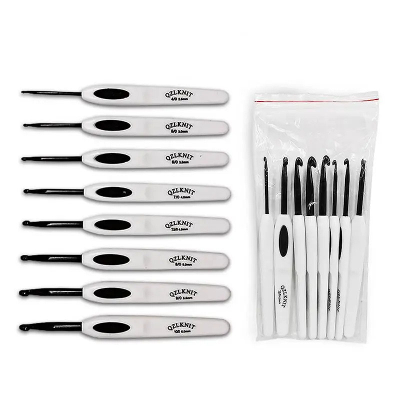 8 шт. набор крючков для вязания с пластиковой ручкой | Дом и сад