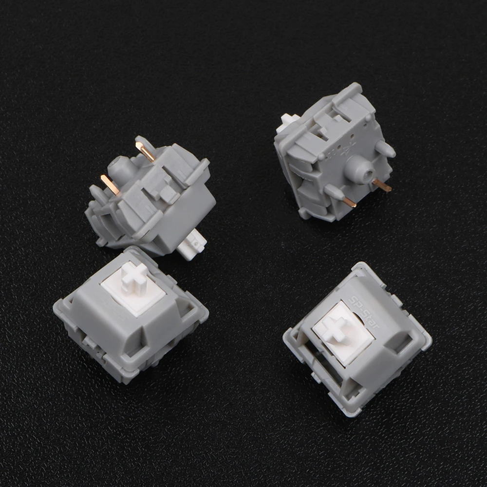SP-Star 5pin 57g метеоритный белый линейный переключатель механическая клавиатура Наборы «сделай сам» нейлоновый чехол с позолоченным пружинным ... (art.: 3920ba040ff54) - 3920ba040ff54