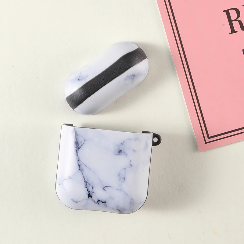 Мраморный гранитный Мягкий силиконовый чехол для Airpods изображение камня