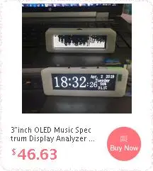 " дюймовый OLED музыкальный анализатор спектра MP3 автомобильный ПК усилитель аудио индикатор уровня музыкальный ритм анализатор VU метр
