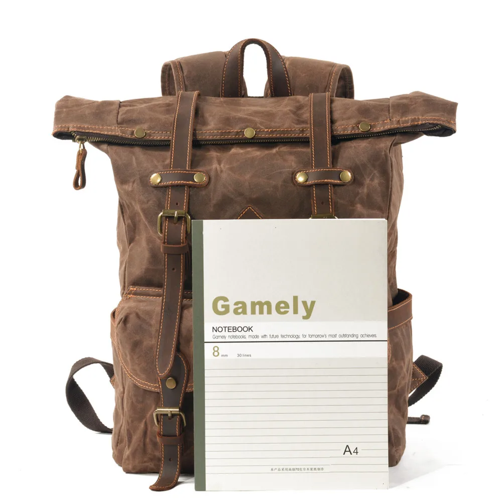 outdoor travel rucksack hiking backpacks camping bag waterproof canvas leather men women backpack liner slr digital camera bag free global shipping