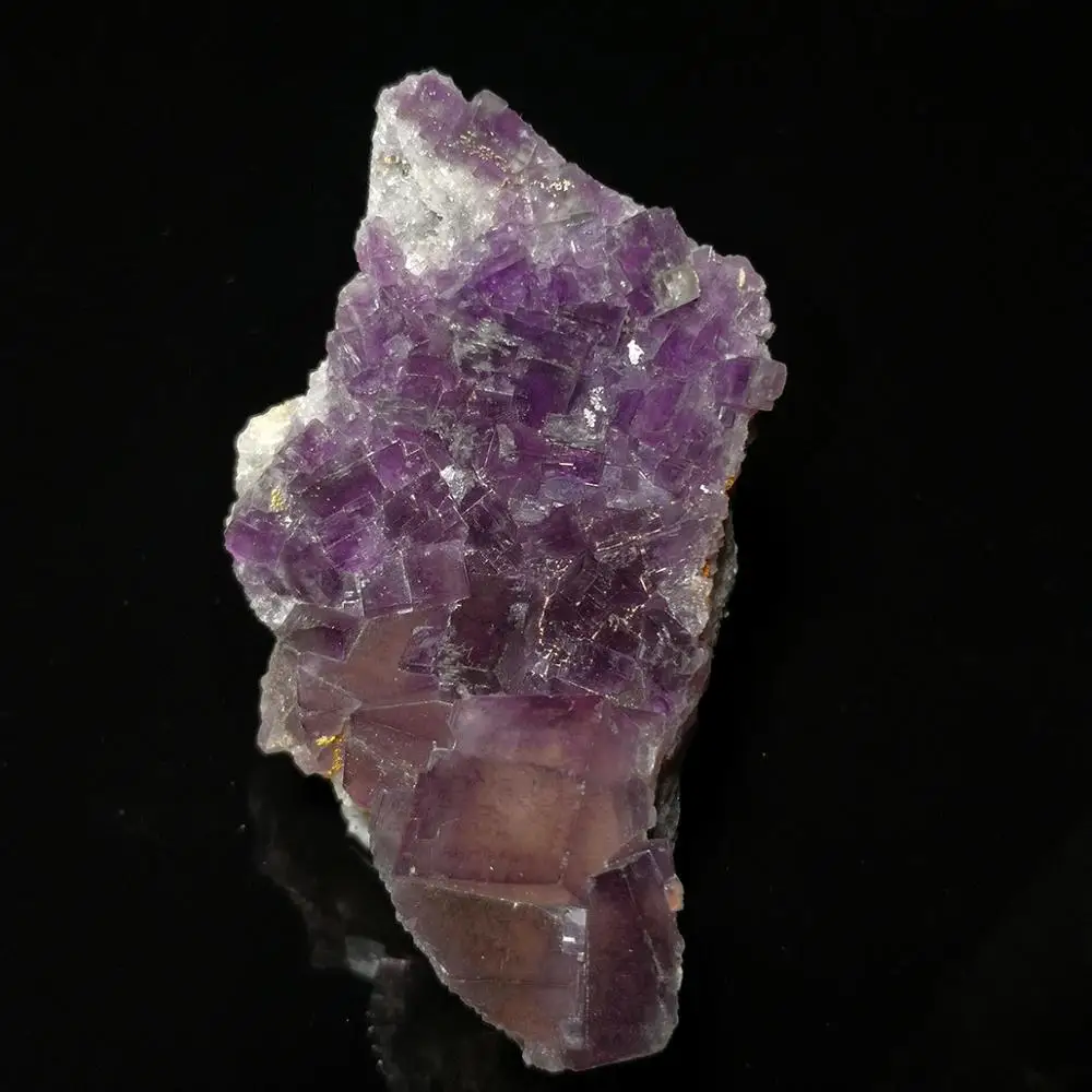 

68g Natural stone quartz purple fluorite mineral crystal specimen from Yaogangxian Hunan Province,China A2-3