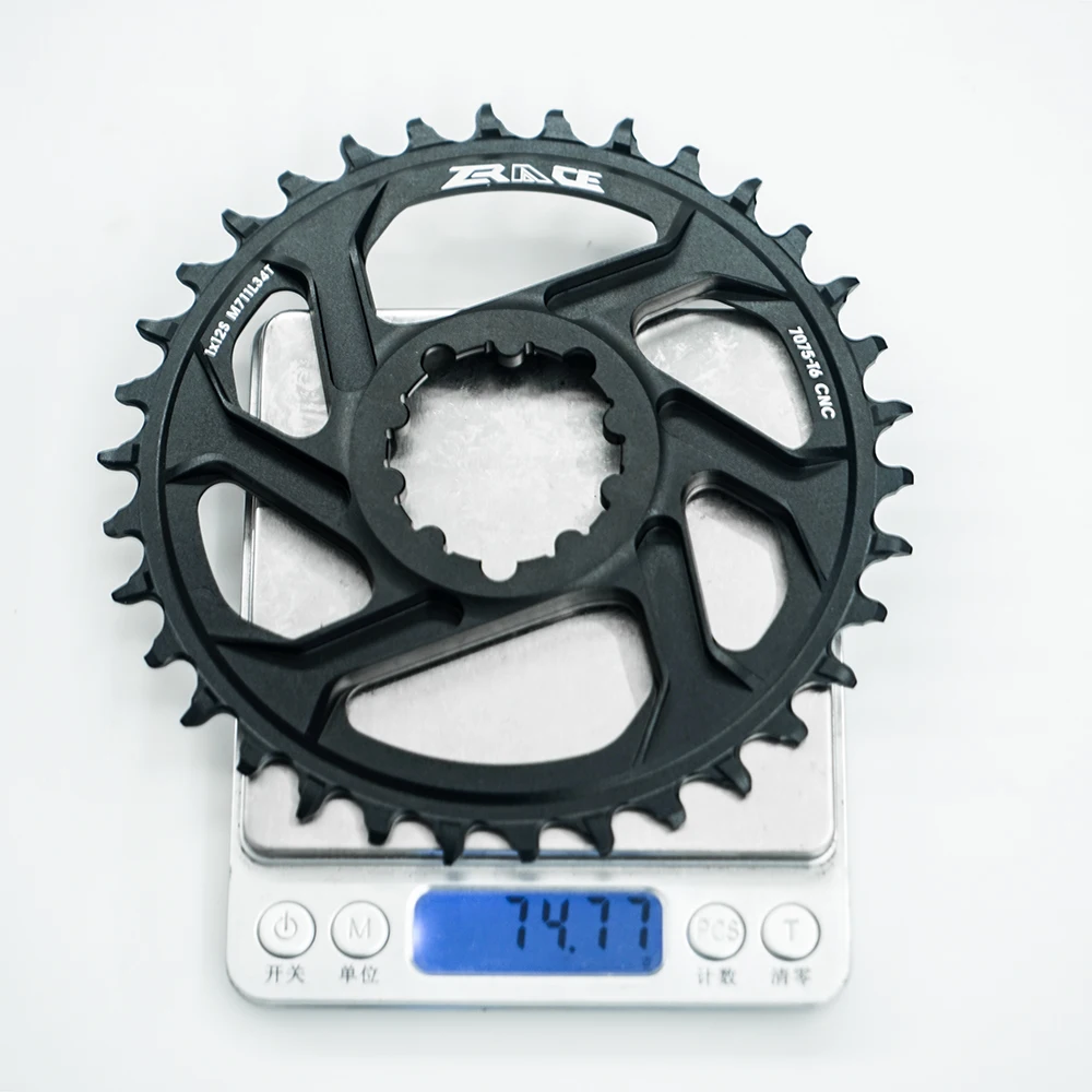 Звездочки ZRACE 1x12s 28/30/32/34/36T 7075AL Vickers-твердость 21 смещение 6 мм для прямого крепления