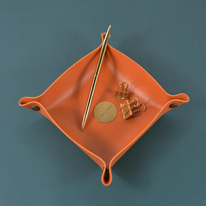 Складная полка для хранения Cutelife в скандинавском стиле из искусственной кожи