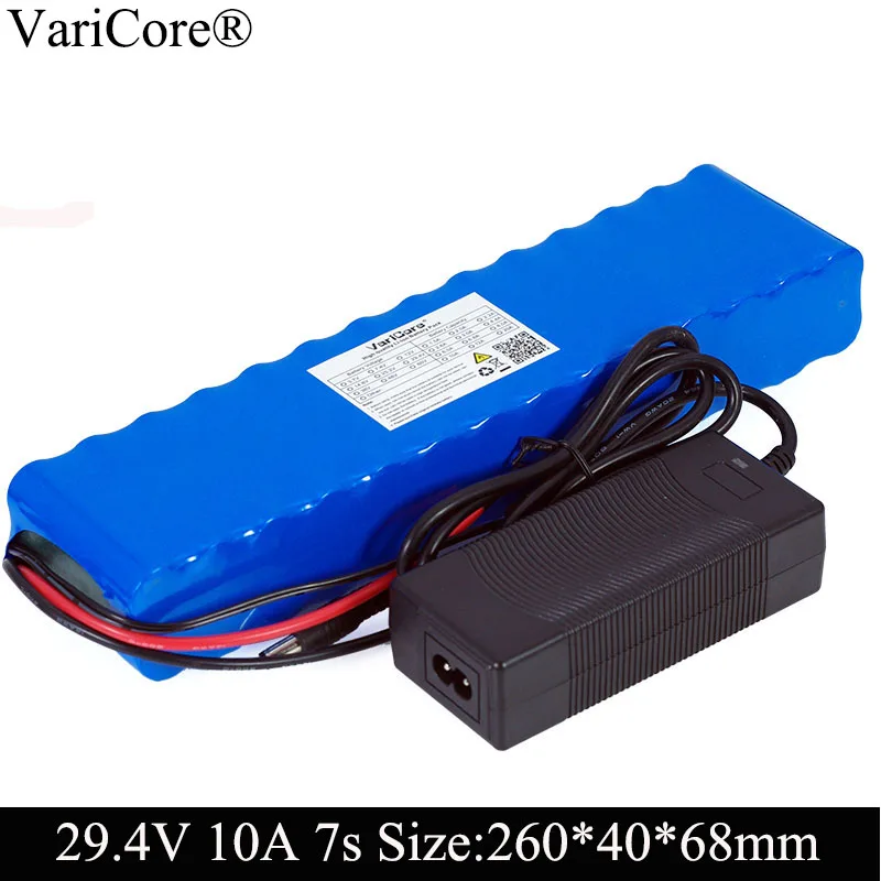 

VariCore 24V 10ah 7S4P batteries 250W 29.4v 10000mAh Battery pack 15A BMS for motor chair set Electric Power + 29.4V 2A Charger