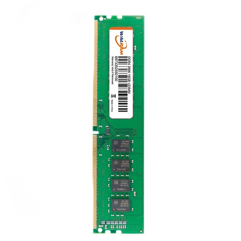 

WALRAM Memory Card 16GB DDR4 2666Mhz Pc4-2666 288Pin Suitable for Desktop Memory Ram