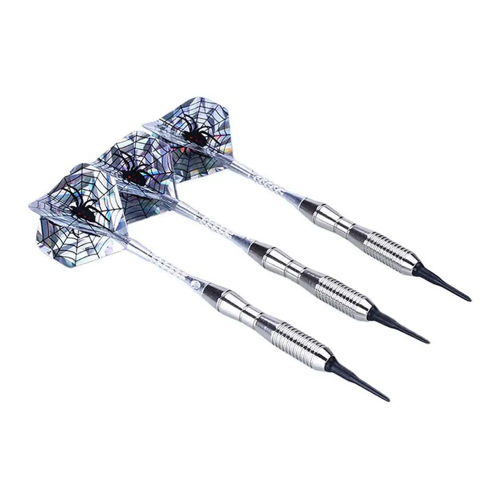

3Pcs 153mm Silver Grams Of Pure High-Grade Electronic Dart Plastic Head Safety Soft Darts