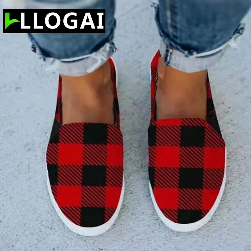 

Women Flats Sneakers Canvas Shoes Solid Leopard Breathable Casual Sneakers Woman Flats Autumn Lace Up Round Toe Women Flat Shoes