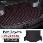 Напольный кожаный коврик для багажника, коврик для багажника, напольный ковер для грузового отделения для Toyota RAV4 XA40 2013-2018
