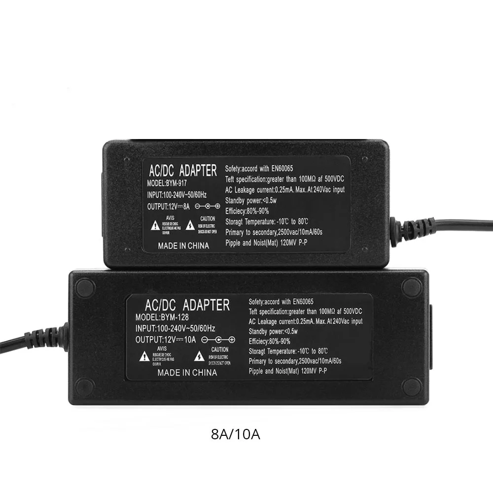 5A 8A 10A DC 12V светодиодный адаптер питания 60W 96W 120W зарядное устройство конвертер