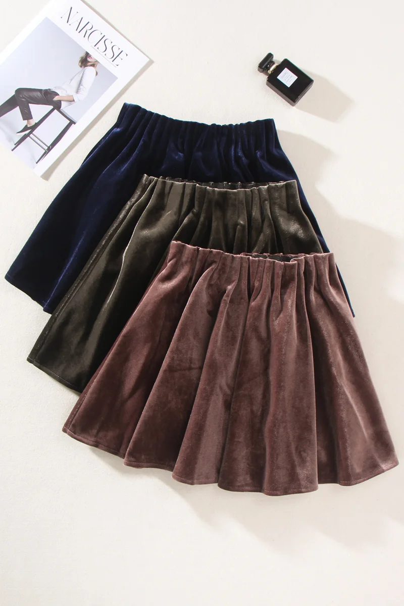 

Hot Spring New Vintage Skirts Arrival Elastic Pendulem Umbrella Skirt Womens Slim Mini skirts DM001