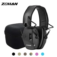 zohan electronic shooting ear protection sound amplification anti noise earmuffs professional shooting training protect earmuffs